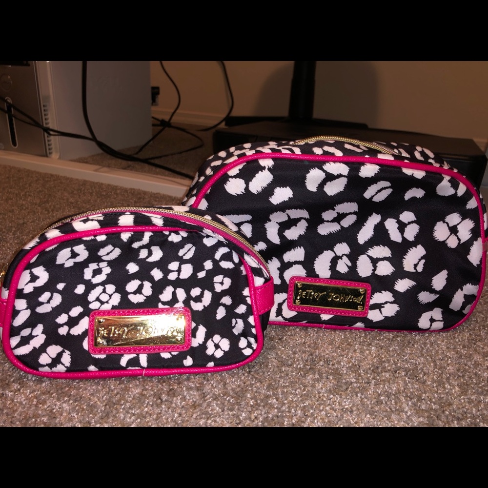 Betsey Johnson makeup and travel bags